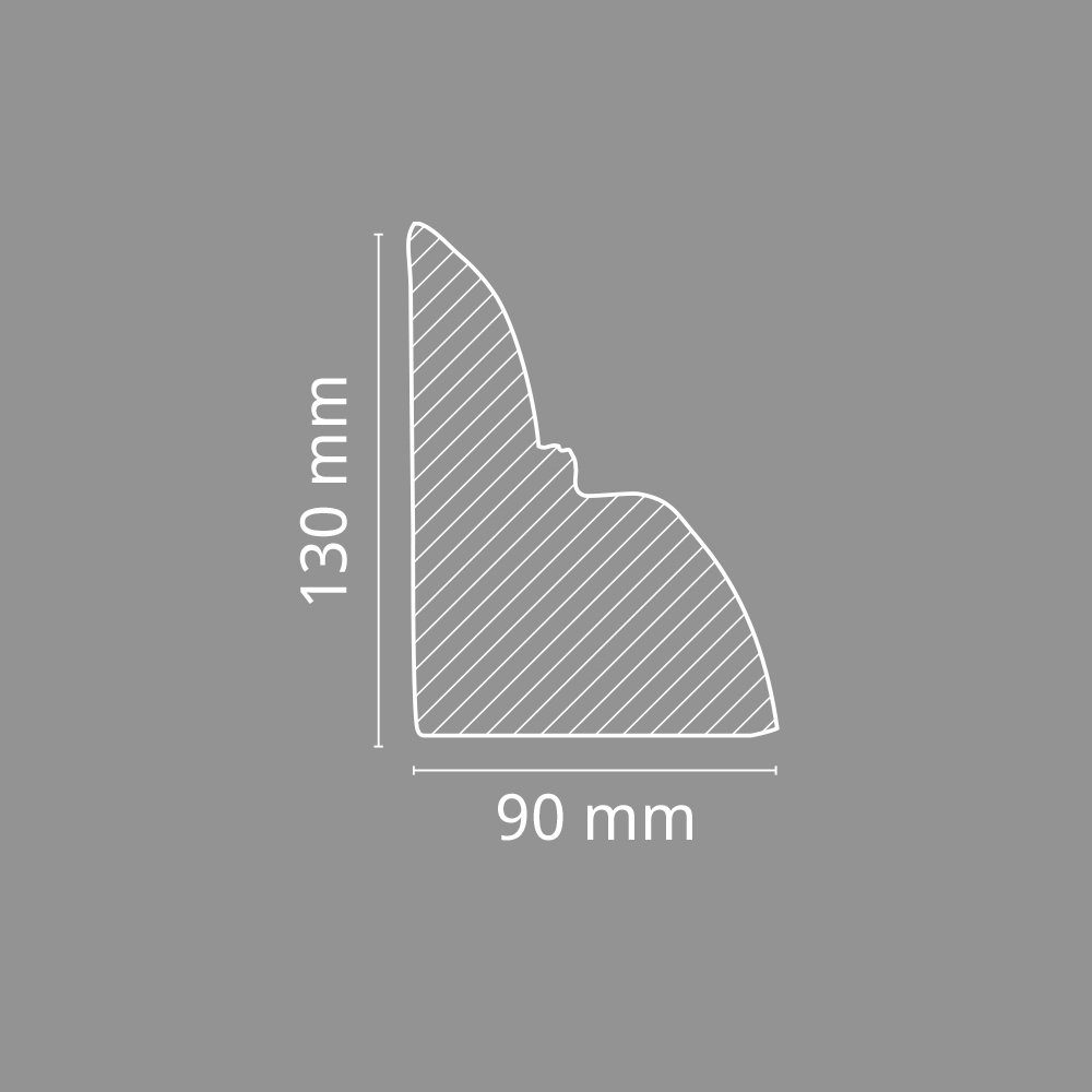 Homestar Zierleiste Konsole für Deckenbalken Eiche Holzimitat, sehr einfache Montage durch Ankleben mit HOMESTAR SX100, Polyurethan, preiswerte Alternative zu Echtholz-Konsolen