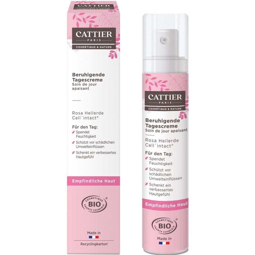 Cattier Argile Rose & Cellintact Crème de jour apaisante Brin De Douceur Soin visage