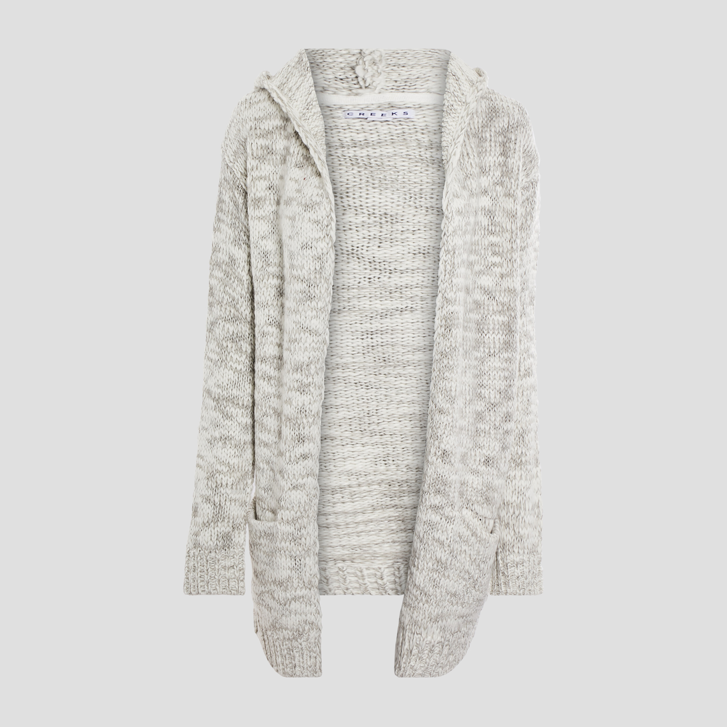 Gilet à capuche Creeks ecru femme | La Halle