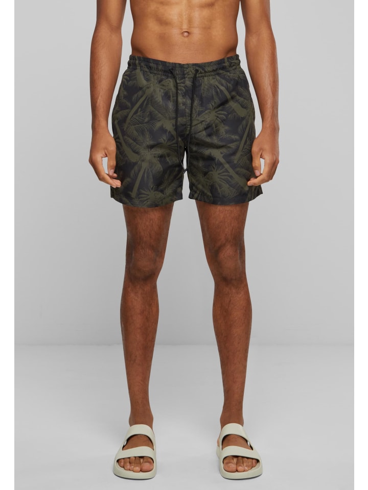 Urban Classics Urban Classics Badeshorts in palm/olive günstig kaufen