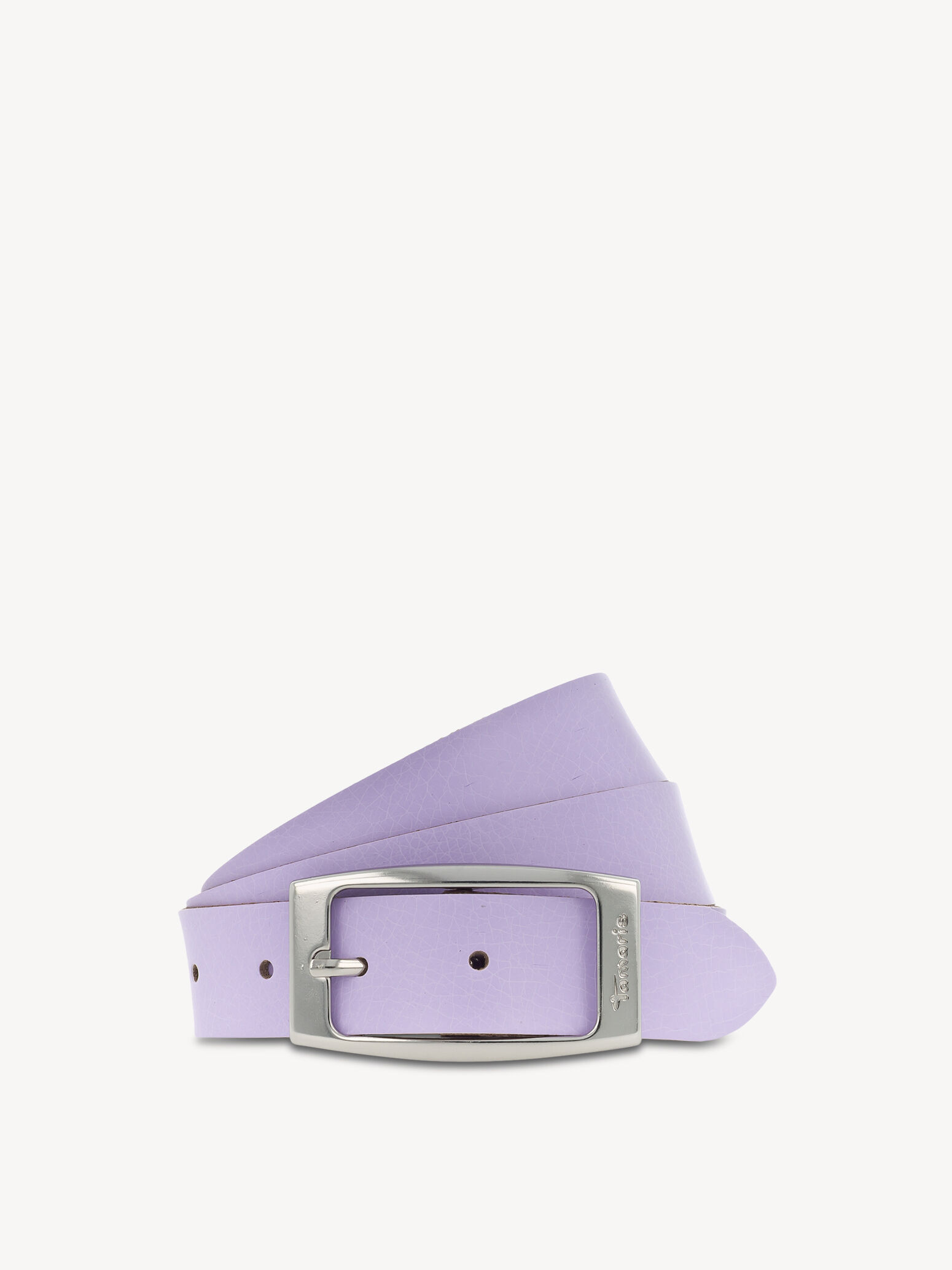 Ceinture en cuir - mauve