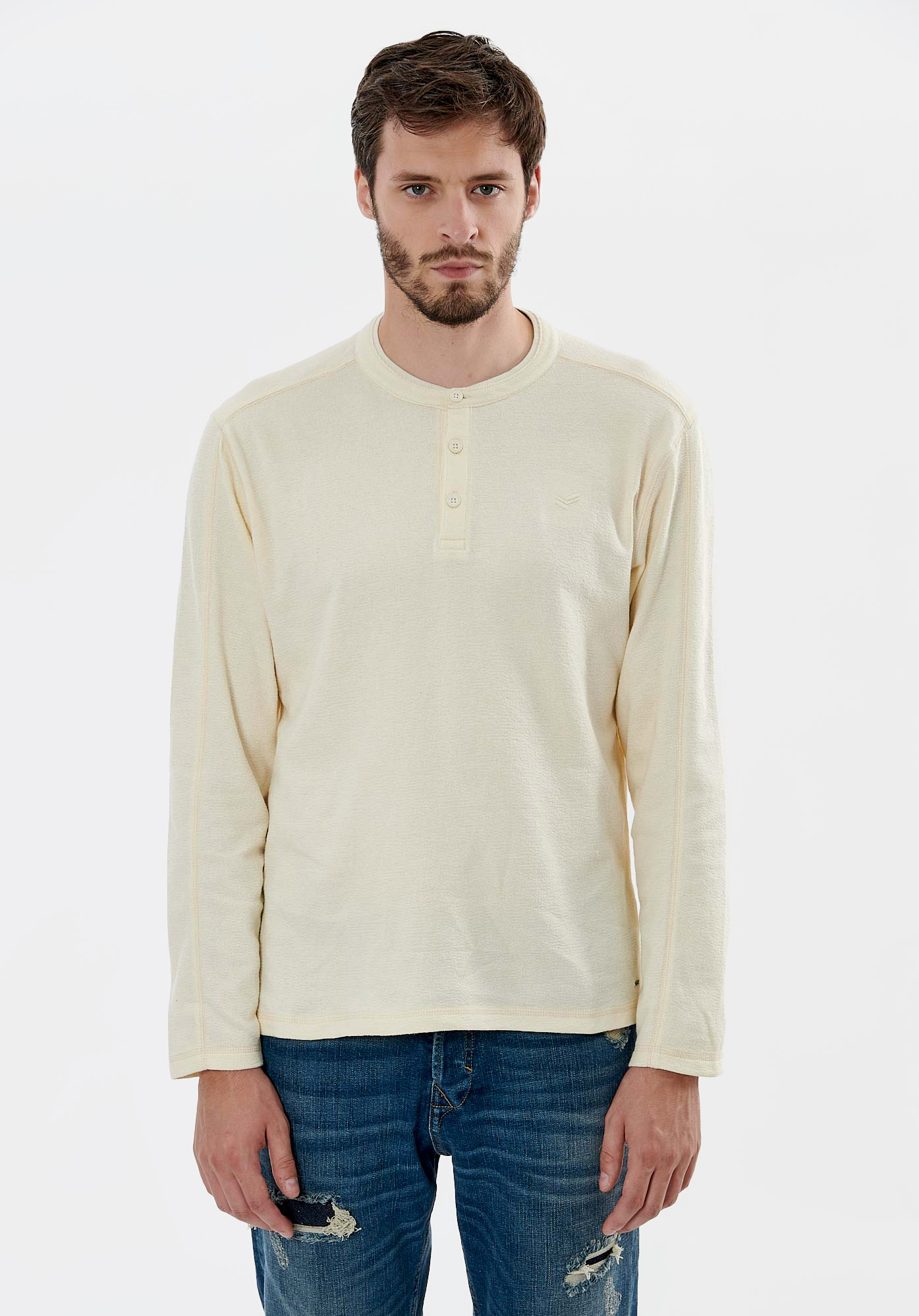 TINS   T-shirt blanc homme 100% coton