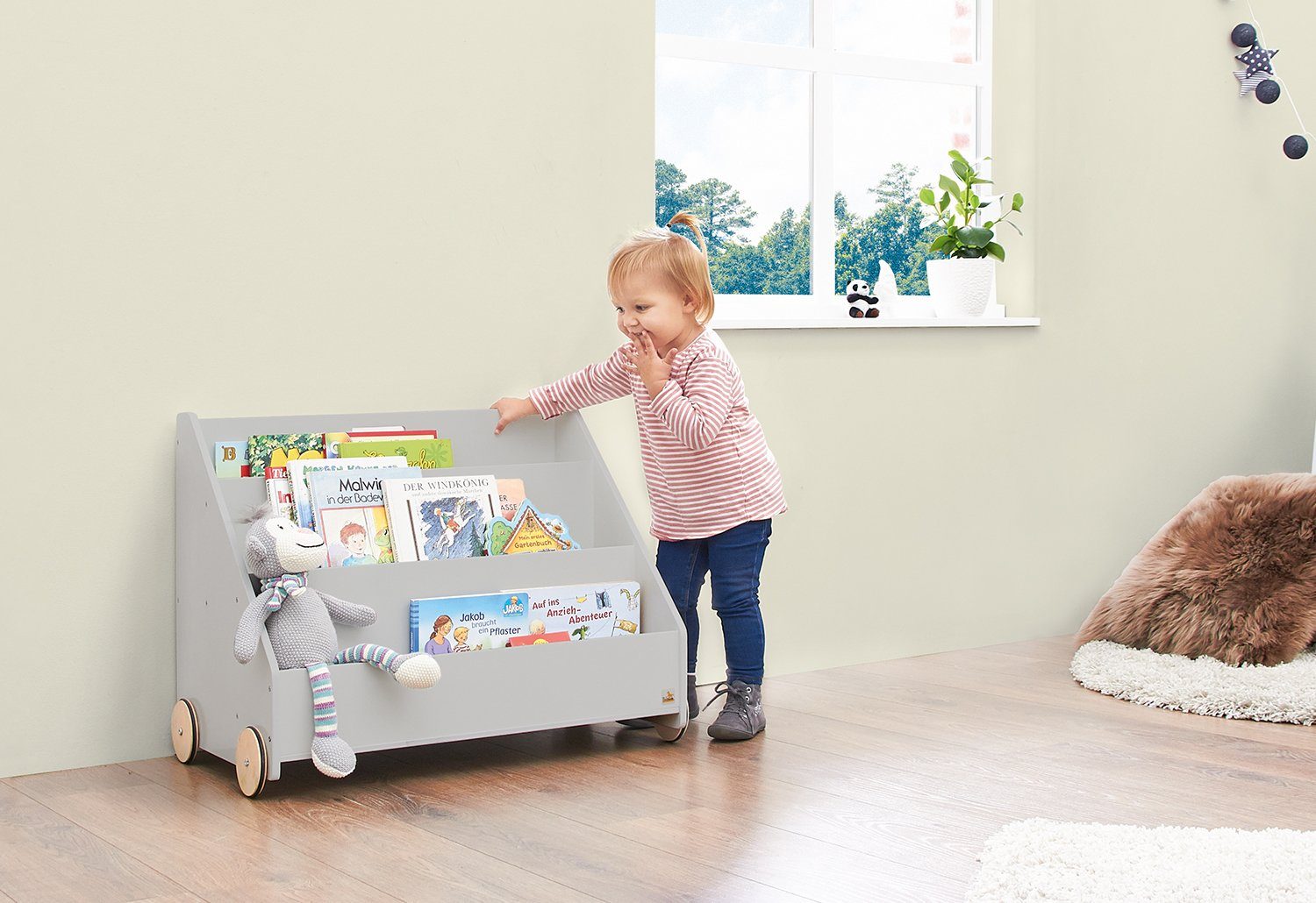 Pinolino® Kinderregal Lasse, grau