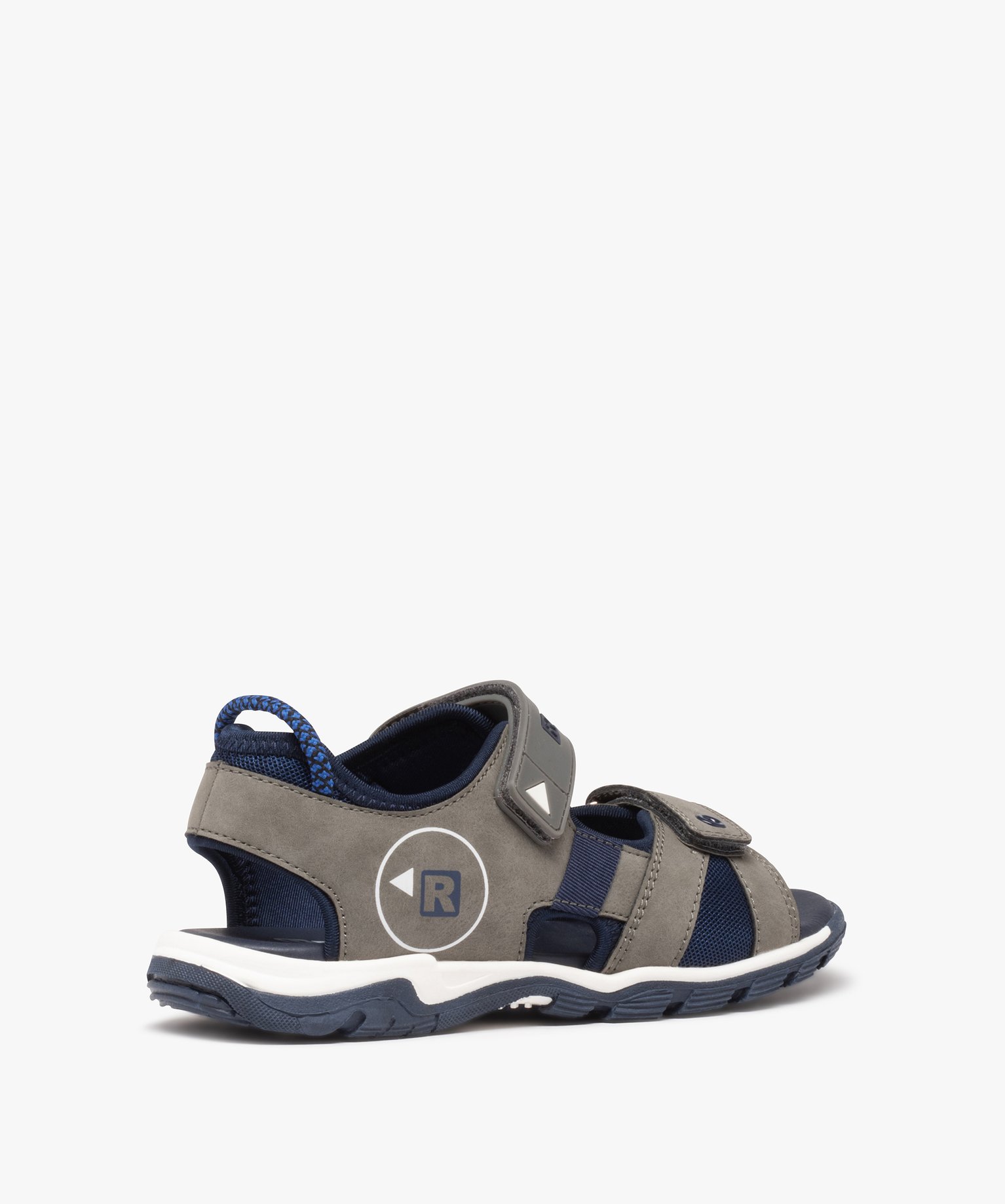 Sandales sport Garçon à brides scratch - Redskins gris | GEMO