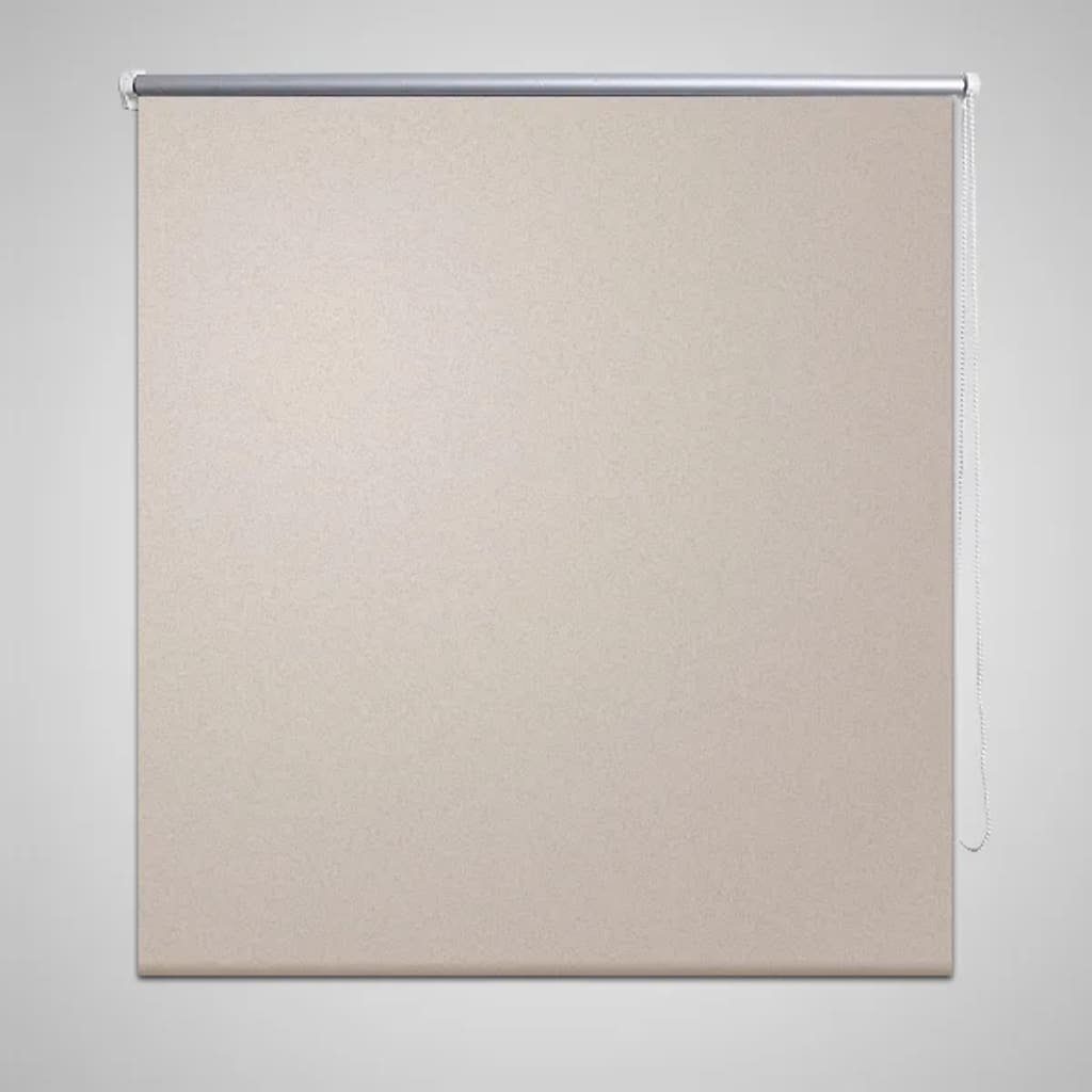 Rollo Verdunklungsrollo Verdunkelungsrollo 40 x 100 Beige, vidaXL