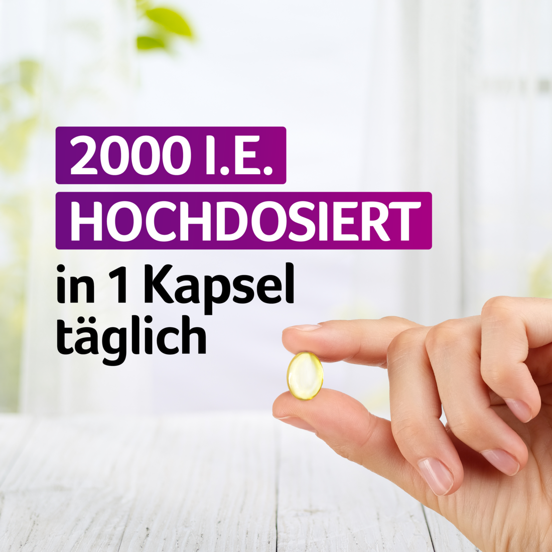 2.000 I.E. Vitamin D3 Weichkapseln