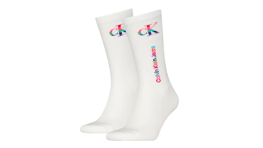 Calvin Klein Jeans Herren Socken Pride 2er Pack white