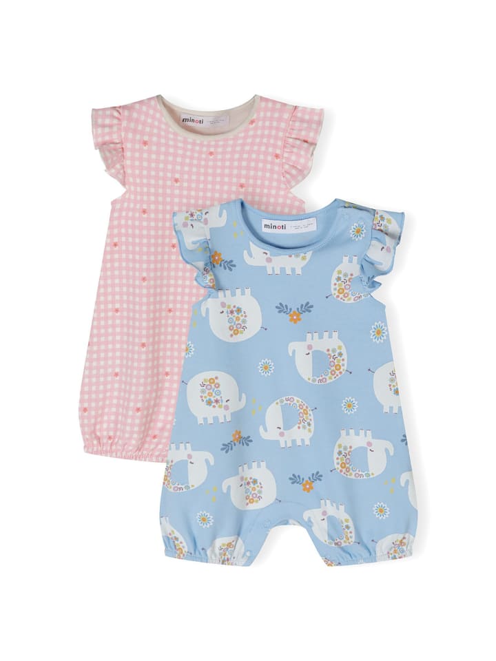 Minoti 2er. Set: Strampler 24babypack22 in hellblau günstig kaufen