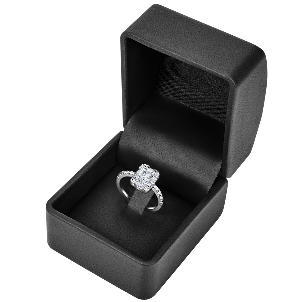 Trilani Bague en argent Argent sterling Oxyde de zirconium (CZ) en Argent Bague