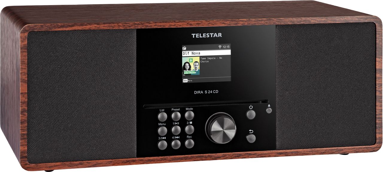 TELESTAR DIRA DAB /UKW Stereo Radio mit Bluetooth S 24 CD holzoptik