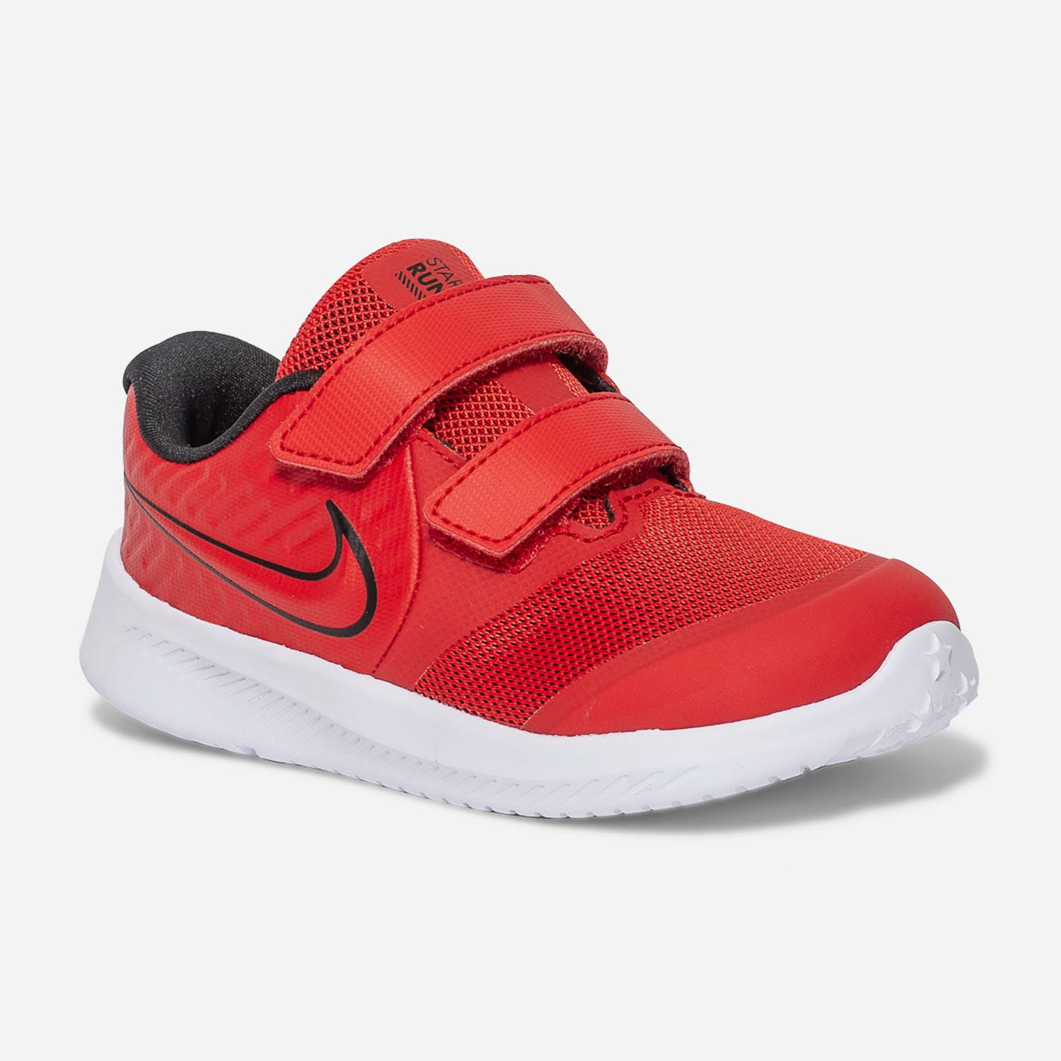 Tennis NIKE rouge en mesh et cuir thermocollé