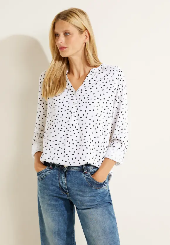 CECIL Bluse mit Punktemuster