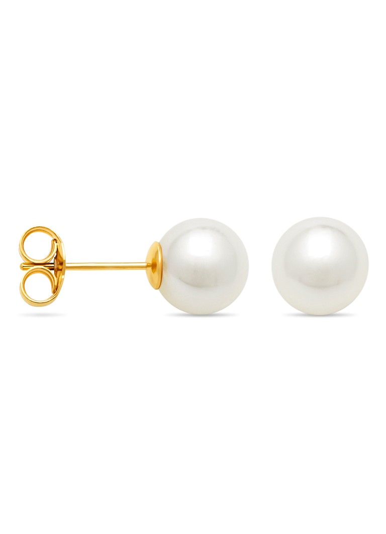 Diamond Point Yellow Gold Earrings Riviera