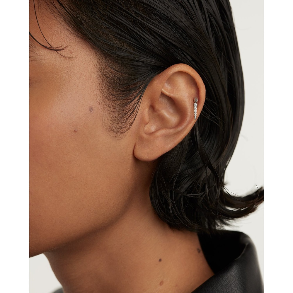 P D Paola Boucle d'oreille unique 925 Argent Boucles d'oreilles