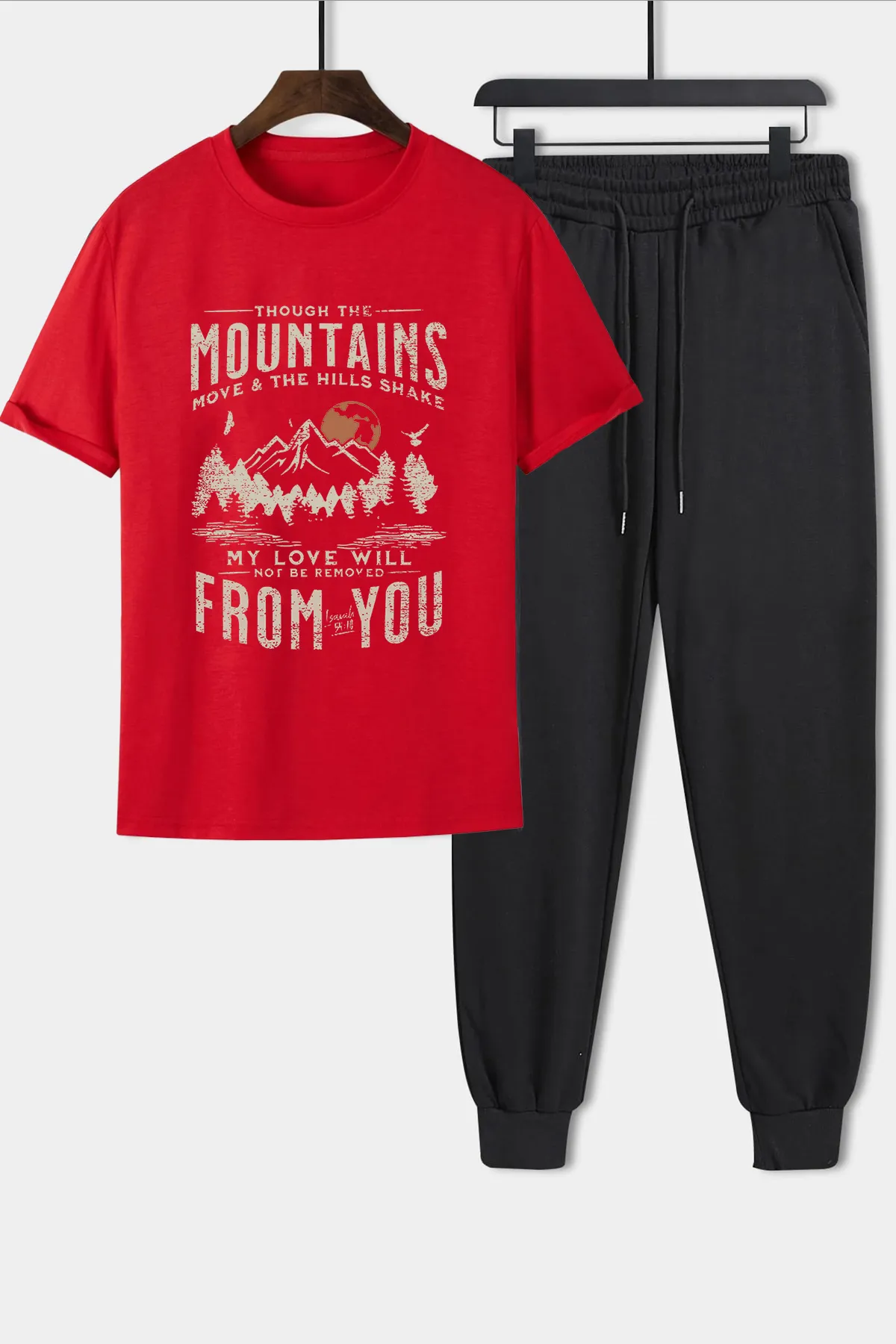 uyguntarz  2-teiliges Unisex-Trainingsanzugset „Mountains“