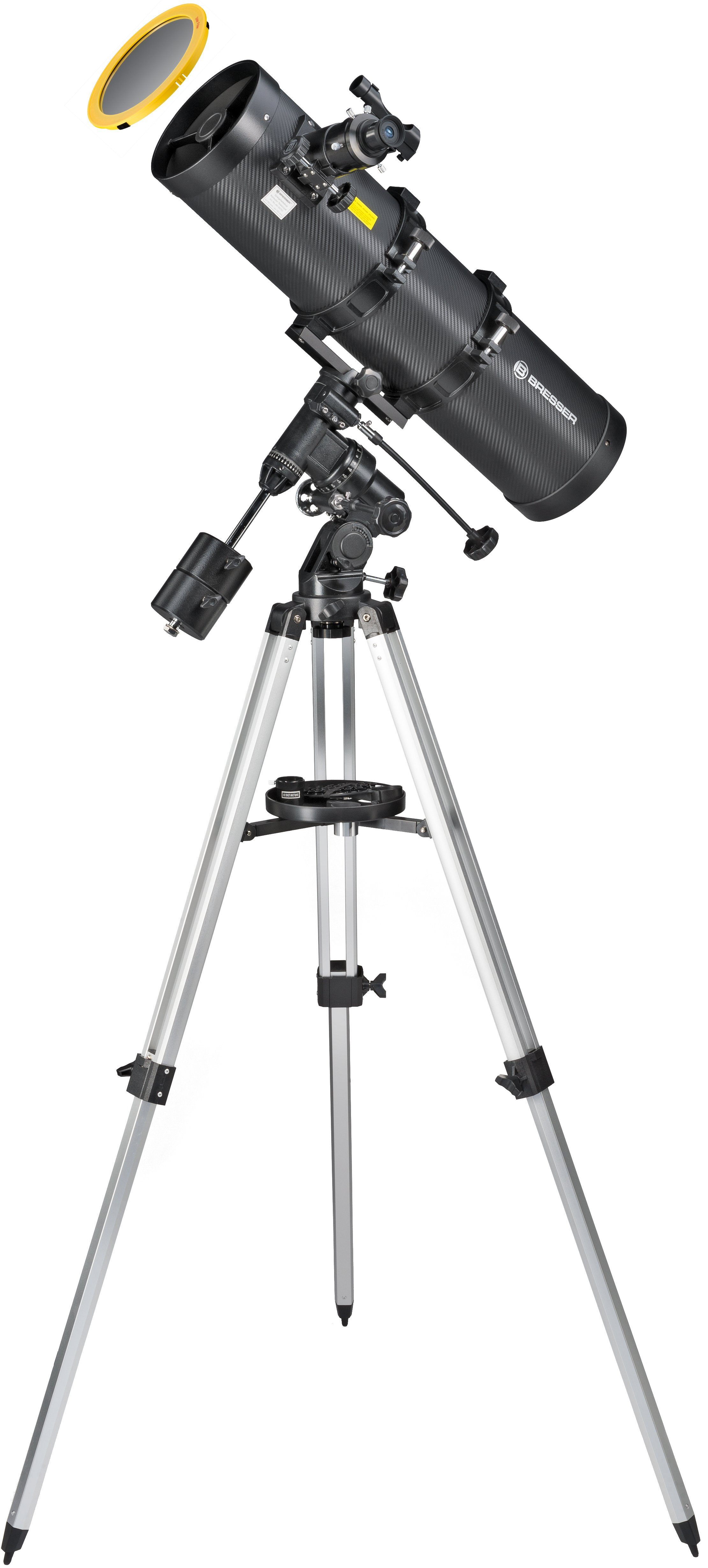 BRESSER Teleskop Pollux 150/750 EQ3 mit Sonnenfilter