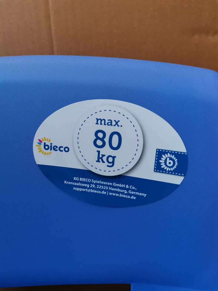 Bieco Spielwaren Kinderstuhl bis 80 kg belastbar in Blau günstig kaufen onesize