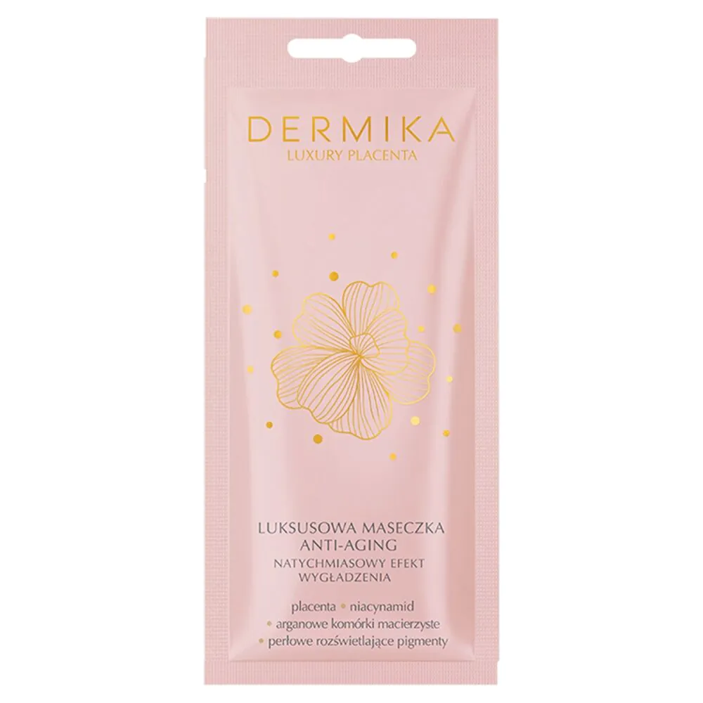 Dermika Luxury Placenta Luksuriøs anti-aging maske med øjeblikkelig udglattende effekt