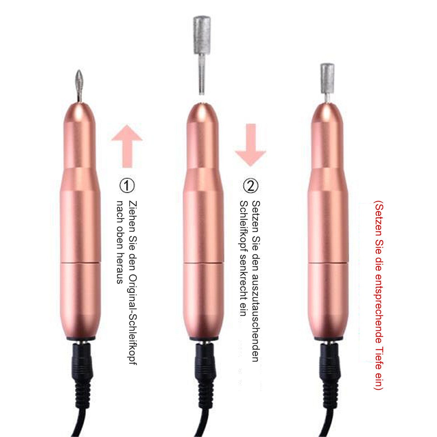 Kpaloft Maniküre-Pediküre-Set, Elektrisch 12-in-1 Nagelfräser Set tragbar USB