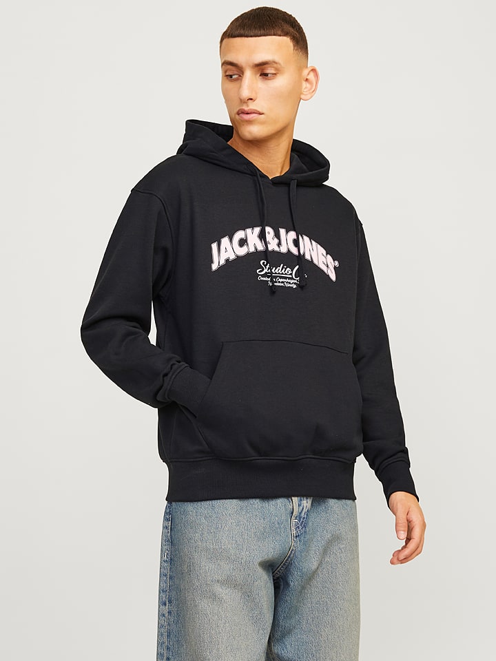 Jack & Jones Hoodie in Schwarz günstig kaufen
