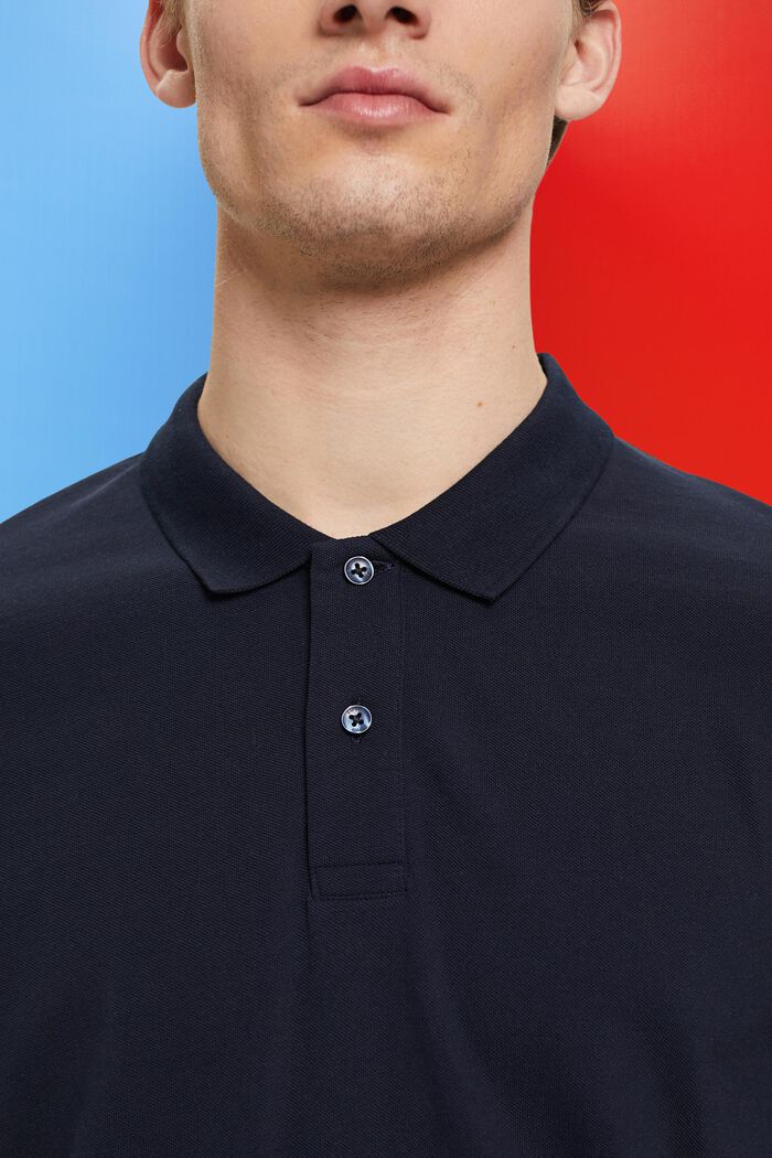 Slim-Fit-Poloshirt aus Baumwoll-Piqué