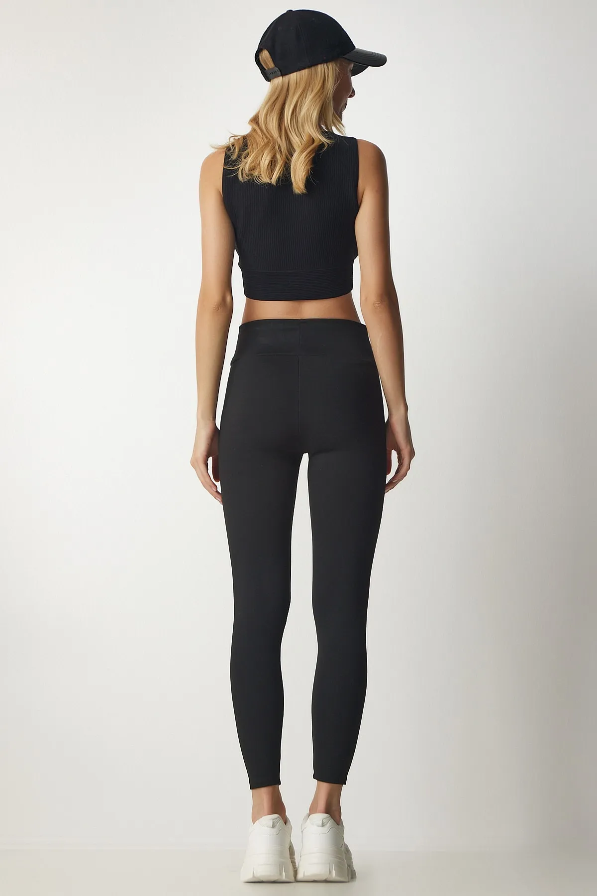 Happiness İstanbul  Leggings - Schwarz - Mittlerer Bund