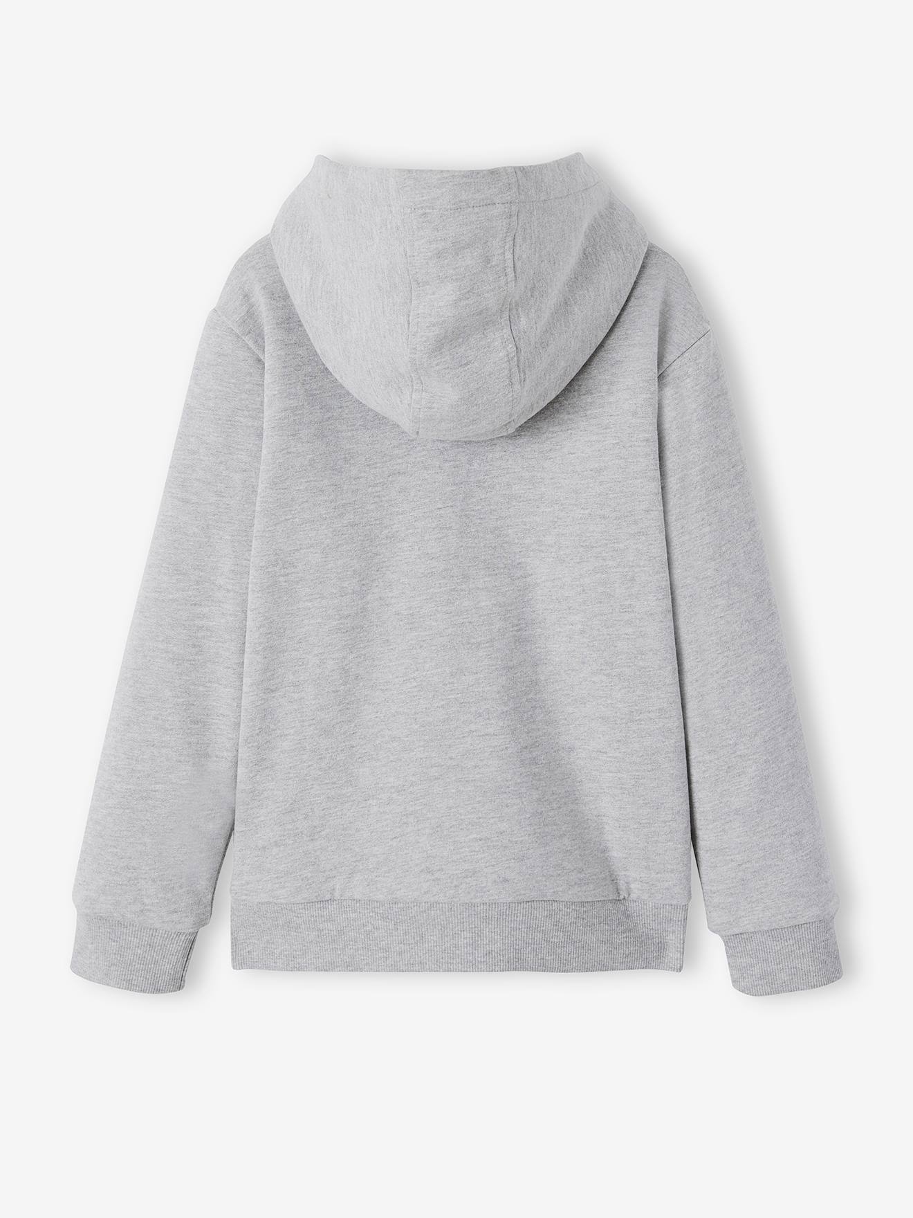 Sweat zippé doublé sherpa garçon encre