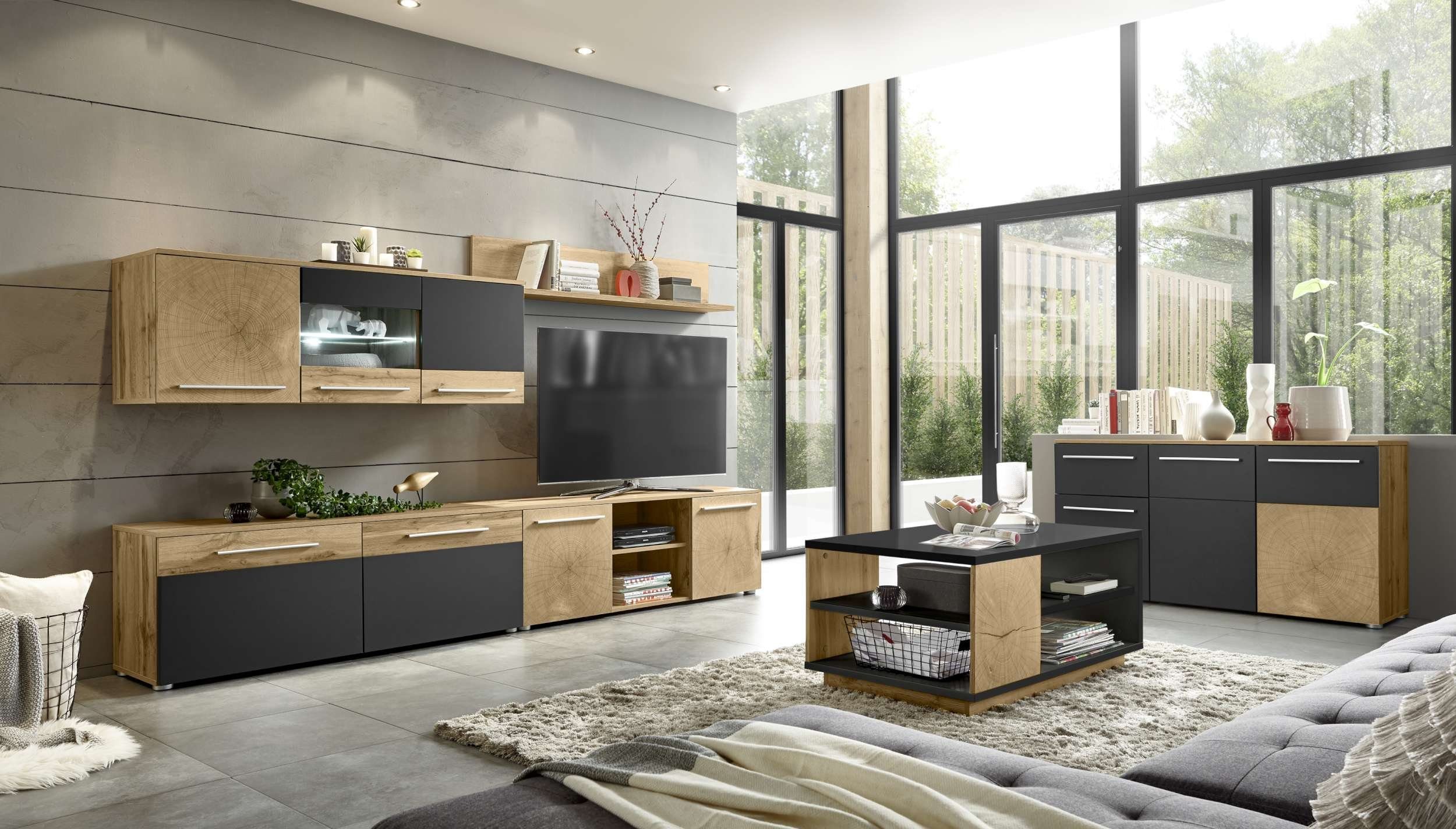 Stylefy Wohnwand Lorano