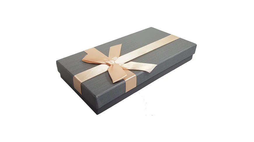 Kartonage mit Schleife Design 2 Dark Grey