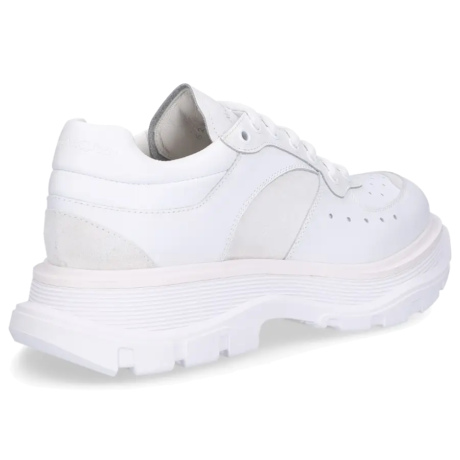 Alexander McQueen - Sneaker low WHRH5 Kalbsleder Nubukleder - weiß