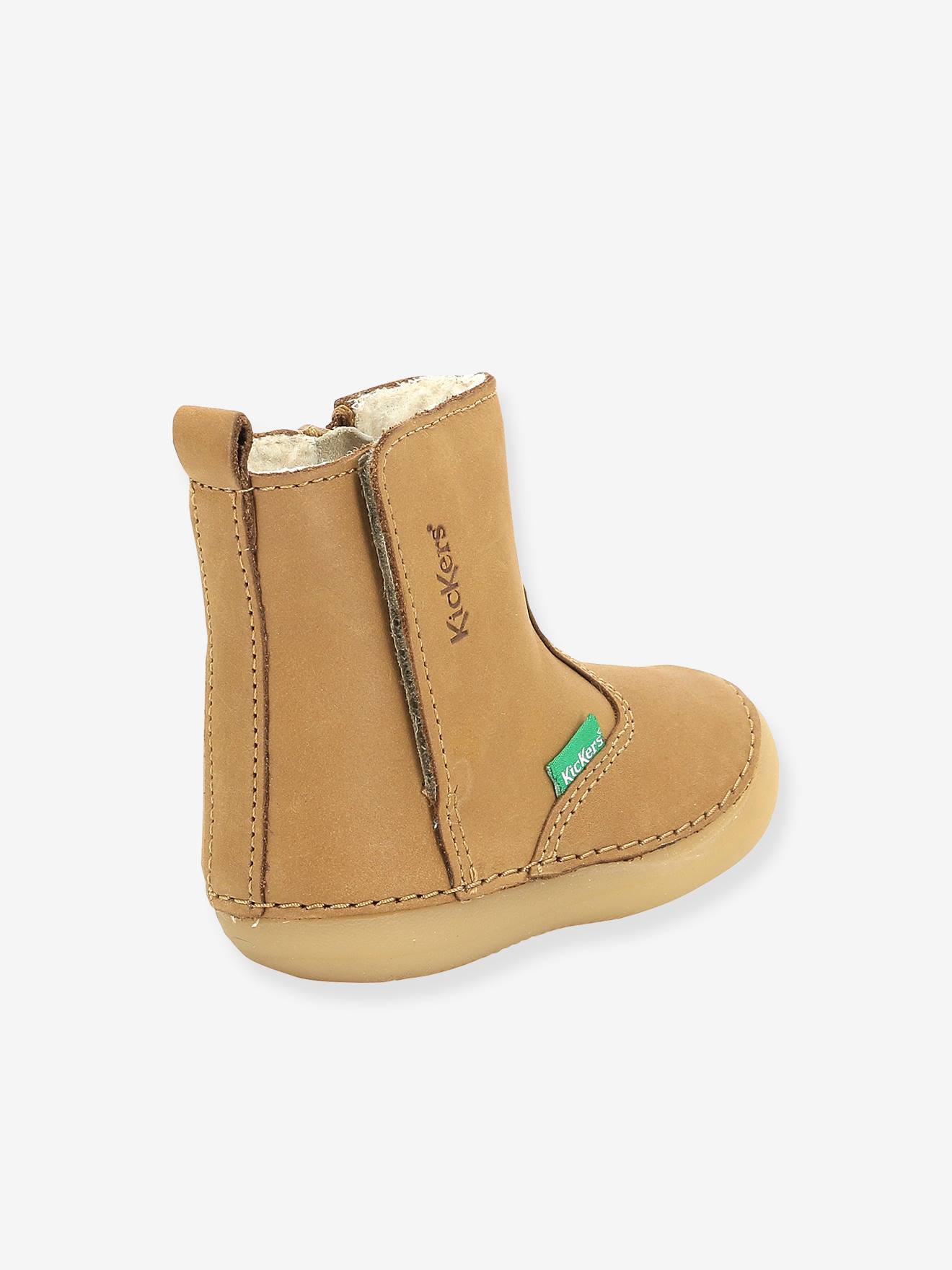 Kickers Jungen Baby Lauflernboots SOCOOL CHO KICKERS - camelfarben