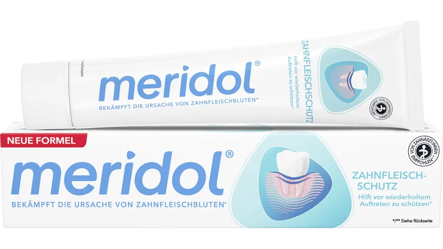 meridol Zahnfleischschutz Zahnpasta bei Zahnfleischbluten, Zahnfleischentzündung oder Zahnfleischrückgang 75 ml