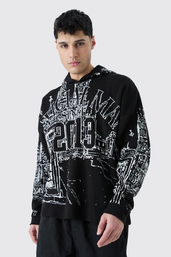 Oversize Hoodie mit Print