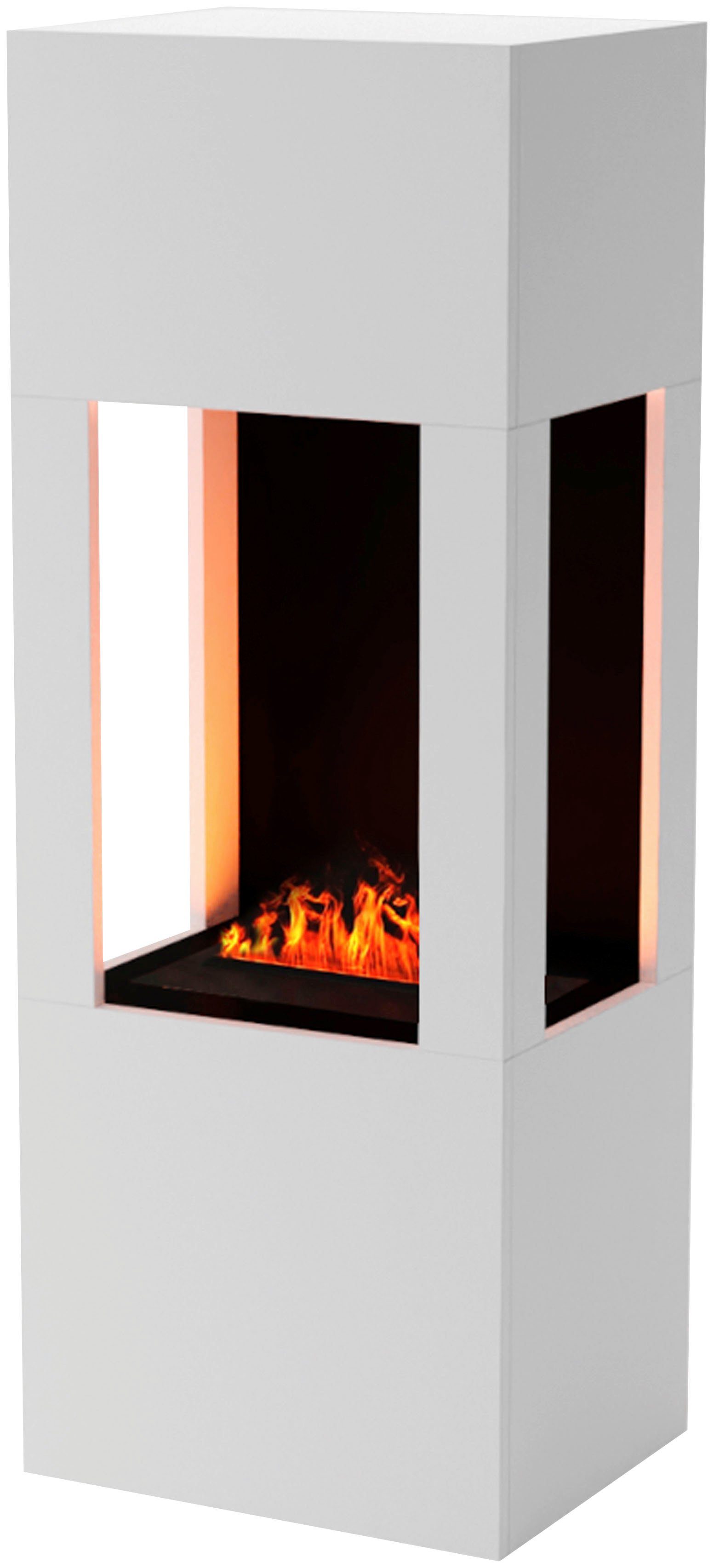 GLOW FIRE Elektrokamin Böll, Wasserdampfkamin mit 3D Feuer mit integriertem Knistereffekt