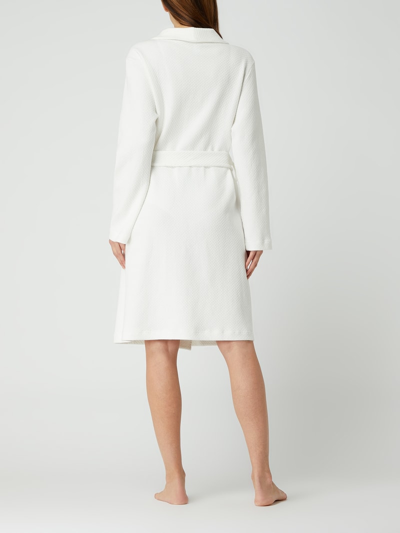 Bademantel mit Taillengürtel in offwhite