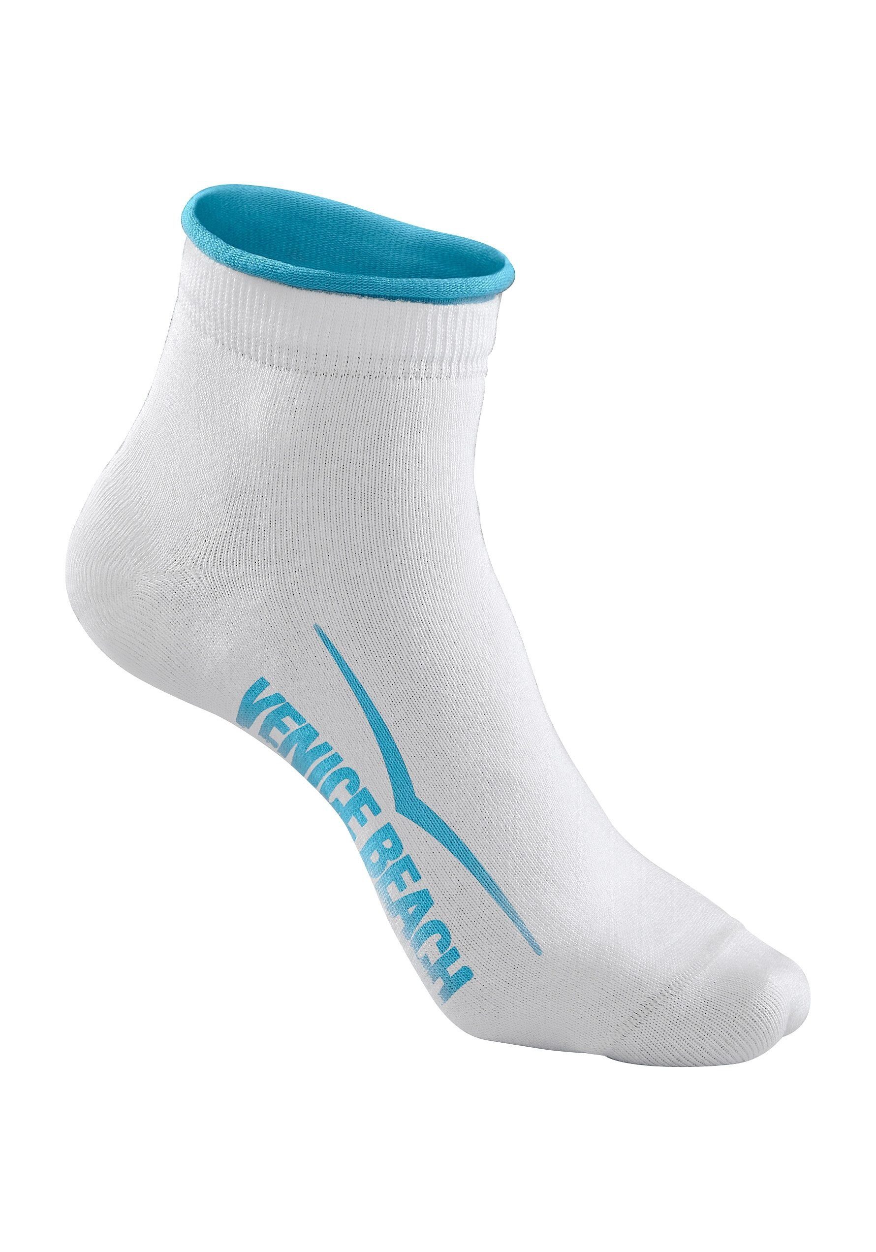 Venice Beach Kurzsocken (Set, 6-Paar) mit druckfreiem Bündchen