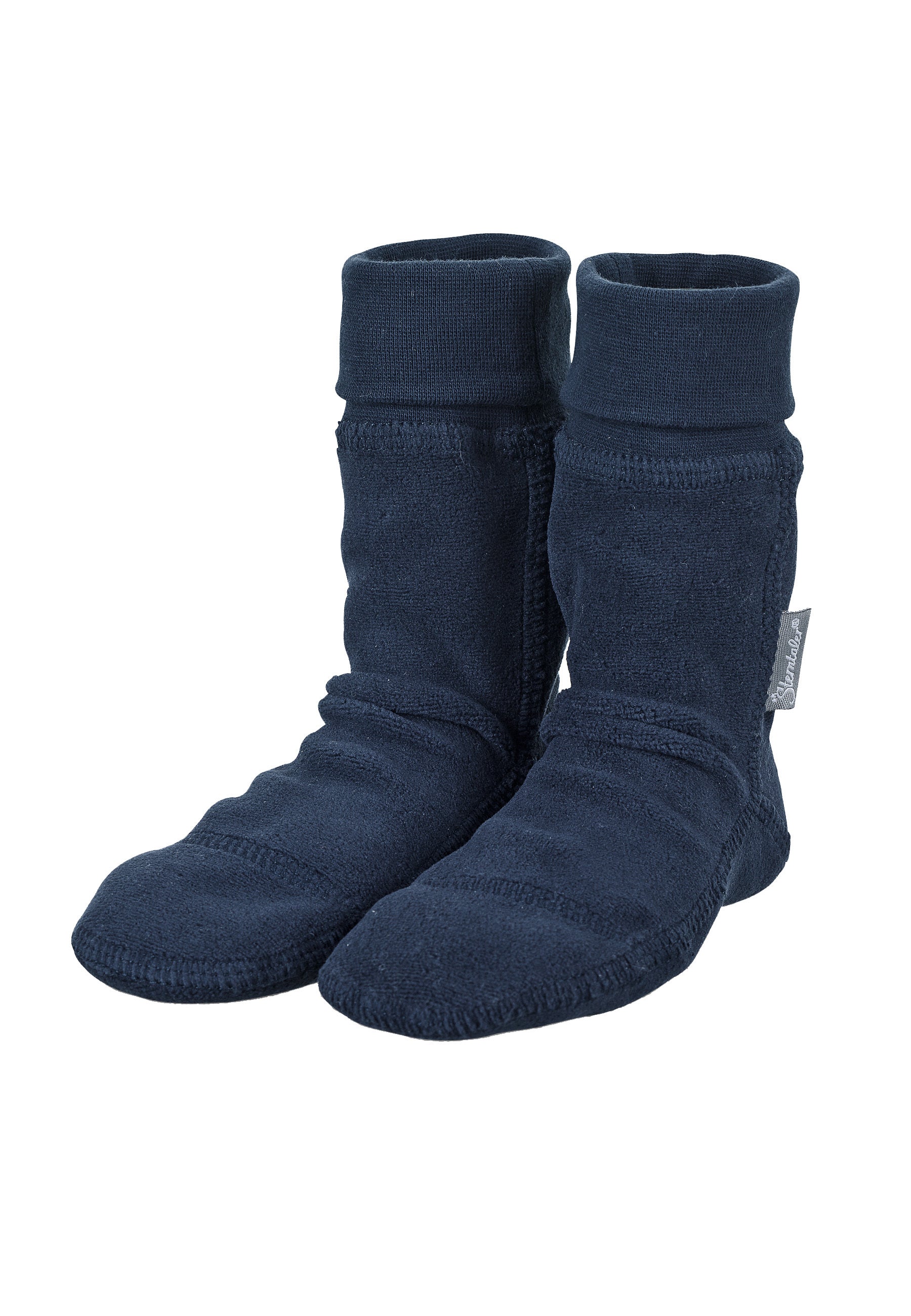 Fleece-Socken für Kinder Gummistiefel, Marine
