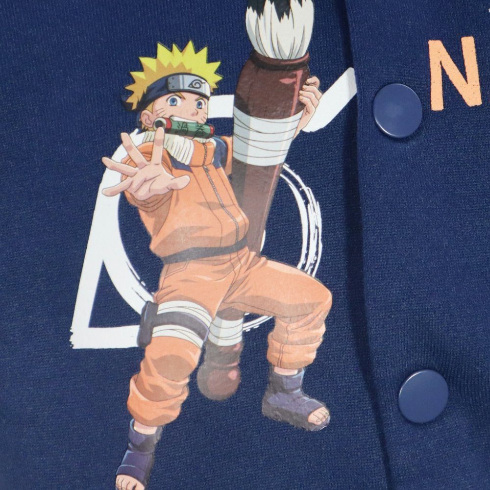 Naruto Jogginganzug Naruto Shippuden Baseball Joggingset Sporthose Hose Sweater Jacke, Gr. 98 bis 128