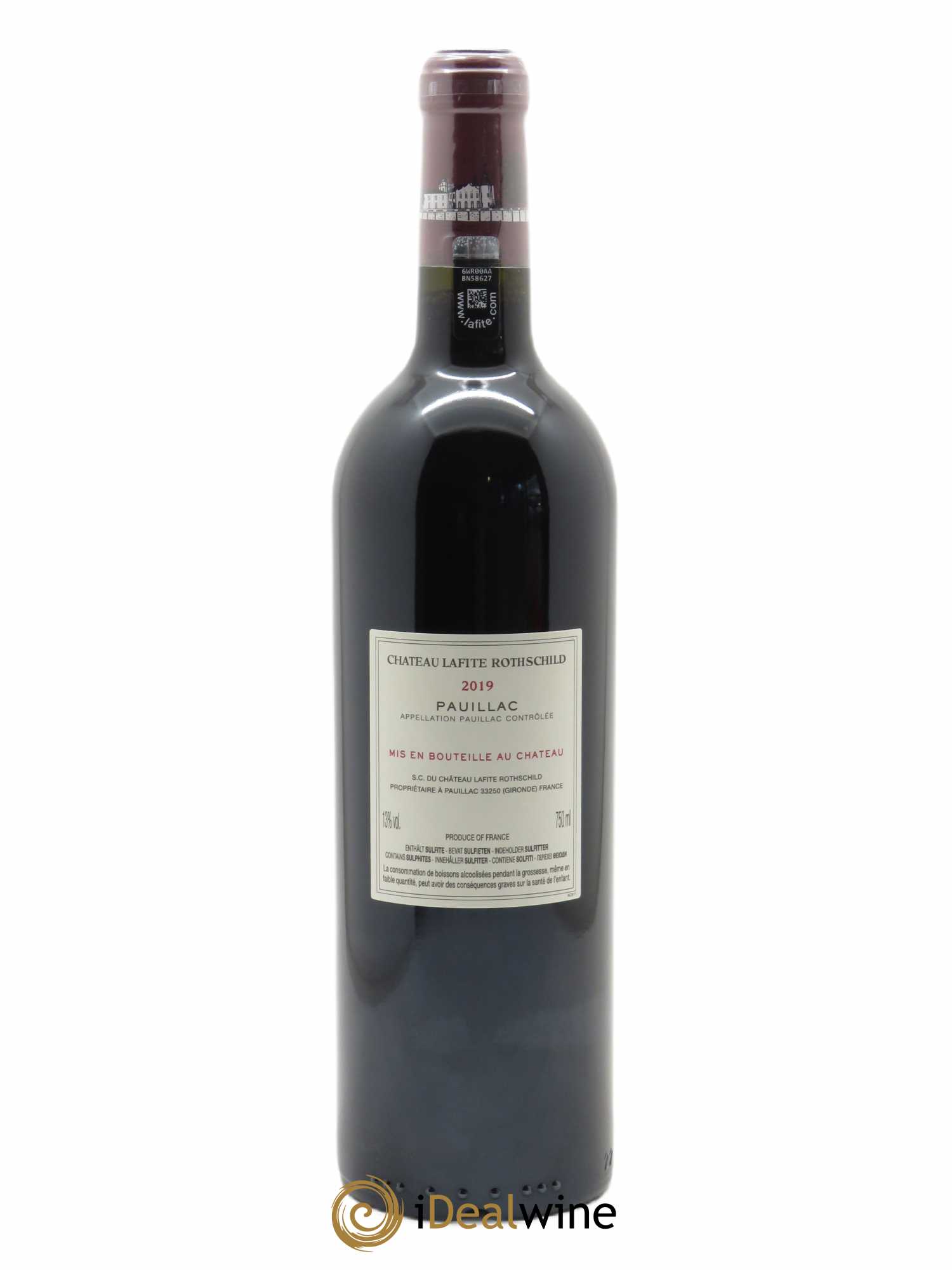 Château Lafite Rothschild 1er Grand Cru Classé (CBO à partir de 3 btls) 2019 - Lot de 1 Bouteille