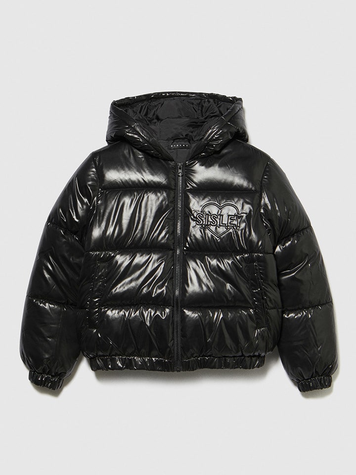 Sisley Steppjacke in Schwarz günstig kaufen