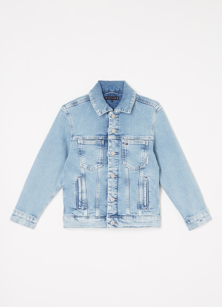 Jachetă din denim Tommy Hilfiger cu buzunare laterale