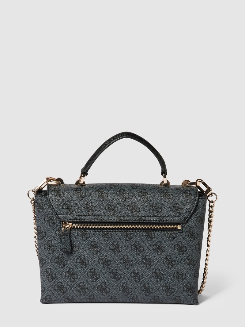 Handtasche mit Allover-Muster Modell 'CRAIG' in graphit