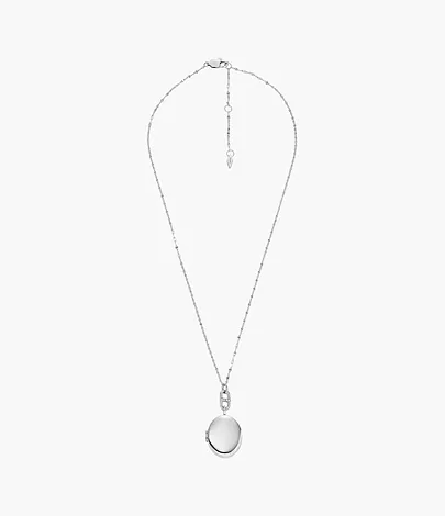 Fossil Kette Heritage Locket Collection Edelstahl