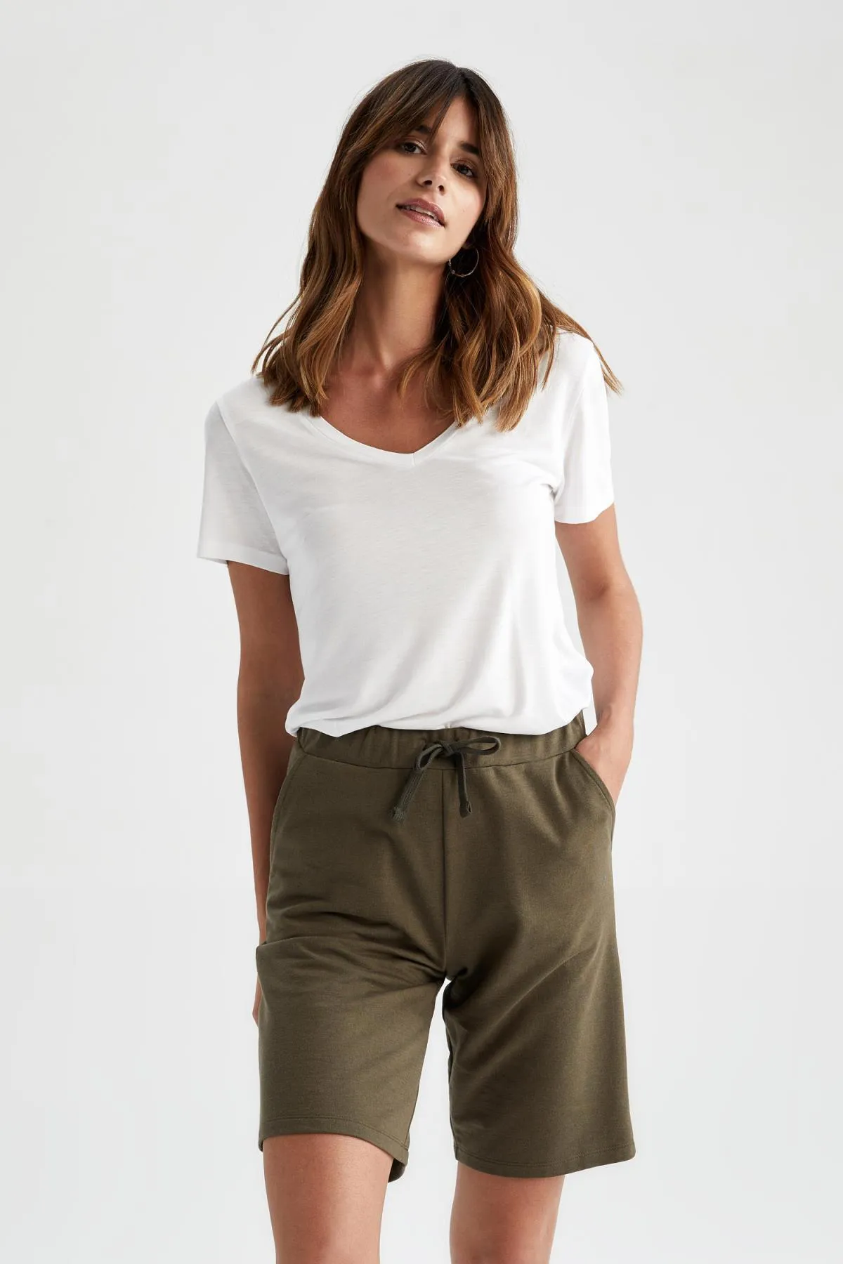 DeFacto  Regular Fit Bermuda aus 100 % Baumwolle