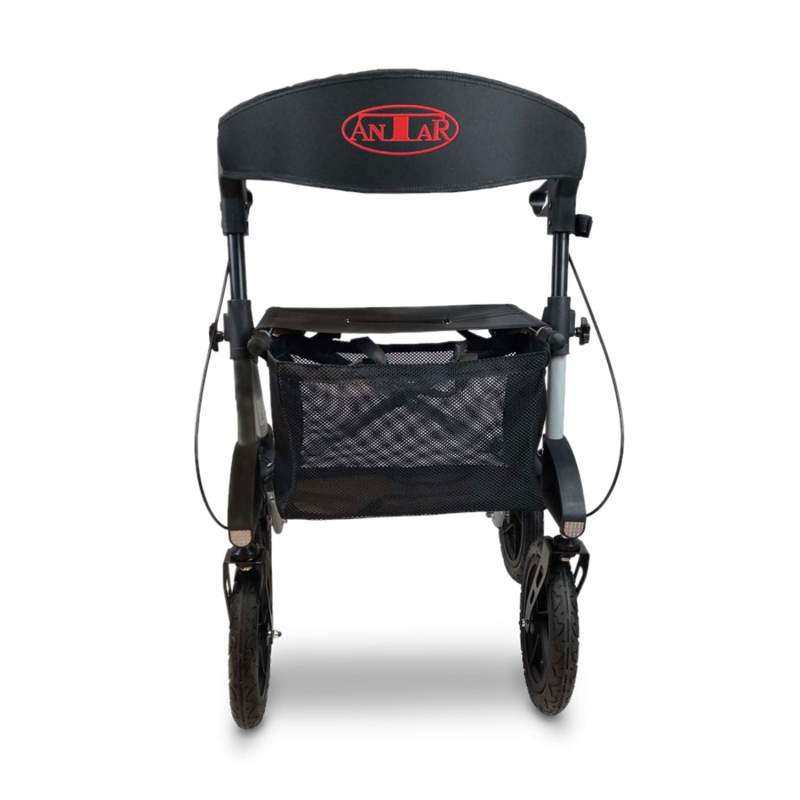 ANTAR Alu Outdoor Rollator AT51031 inkl. Gehstockhalter