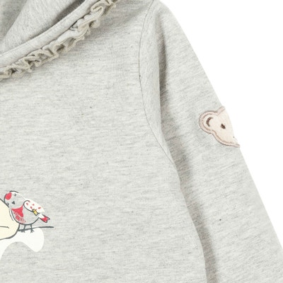 Sweatshirt, hellgrau für Mädchen