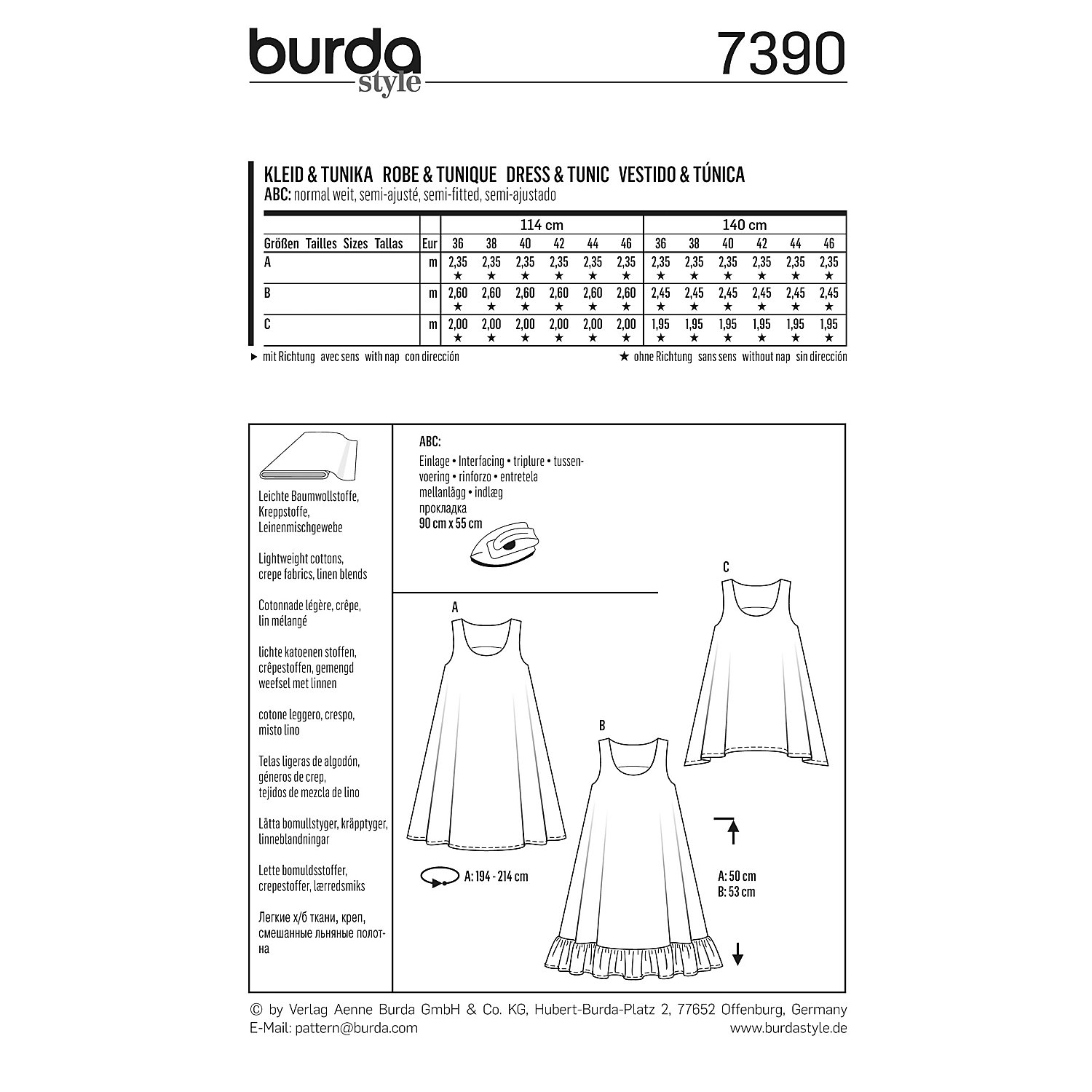 burda Schnitt 7390 