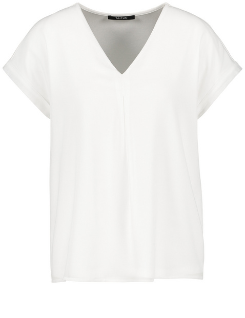 Blusenshirt mit Chiffon-Layer