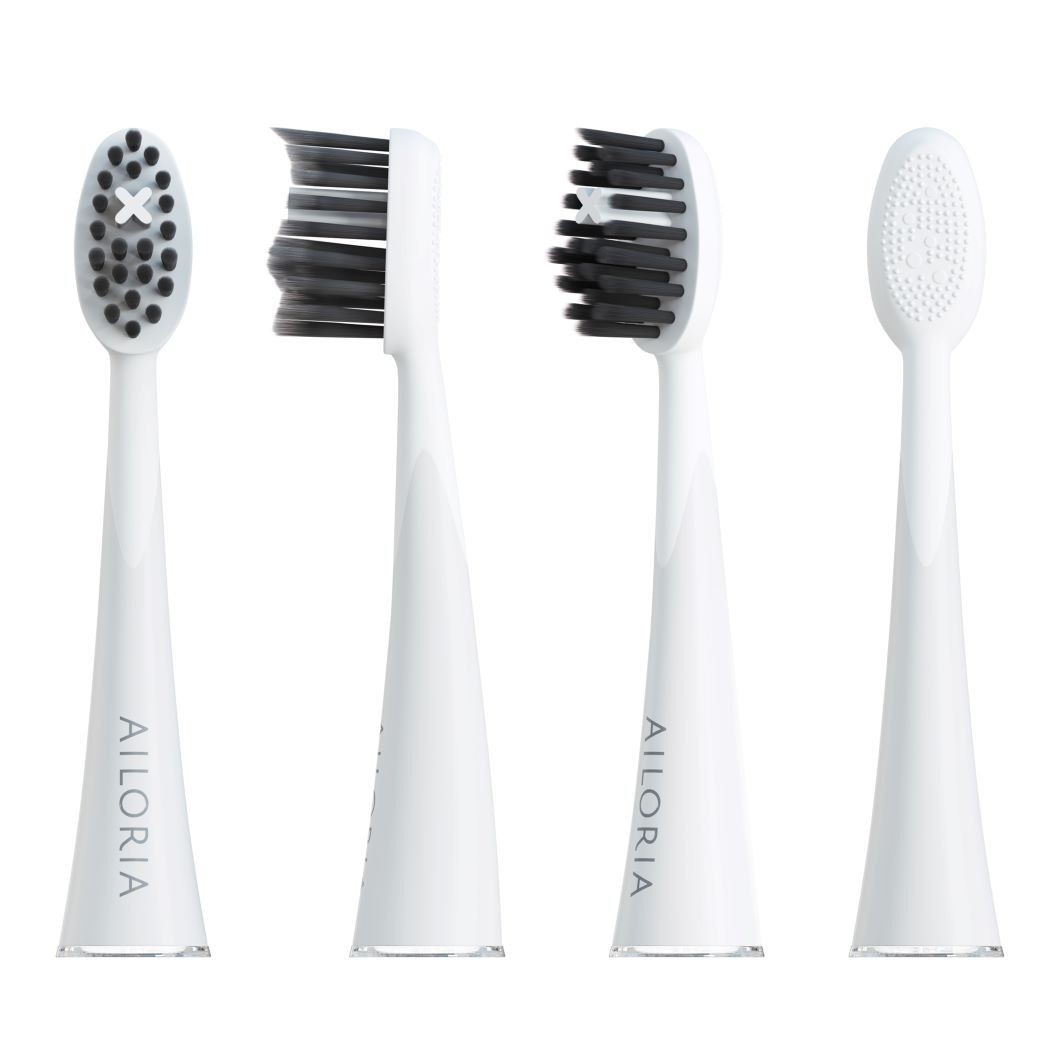 Charcoal Ersatzbürstenköpfe Weiß 6er Set