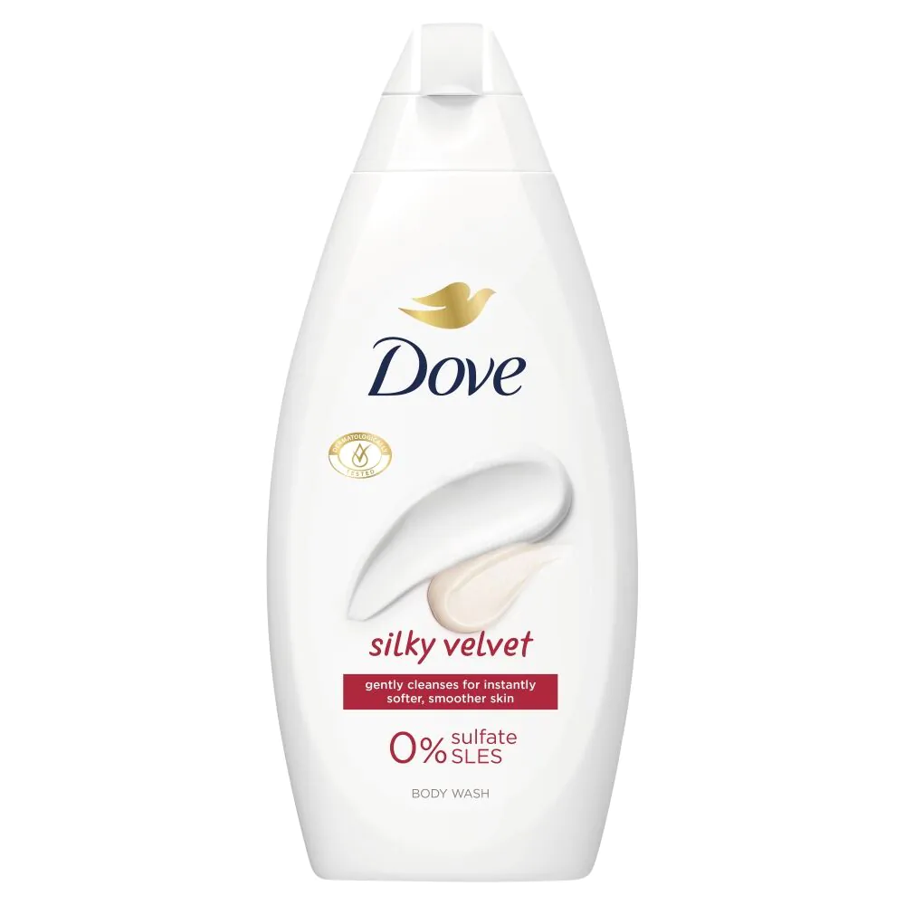 Dove Essential Care Silky Velvet - гел за туширање 450 мл